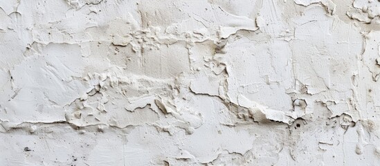 Leinwandbilder - Background texture of a white stucco wall, suitable for copy space image.