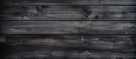 Aufkleber - Rustic dark wooden texture with an old black and grey color palette creating a captivating wood background, perfect for a copy space image.