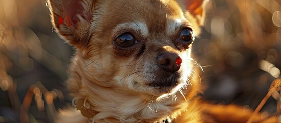 Poster - A senior Chihuahua canine.