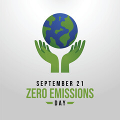 vector graphic of Zero Emissions Day ideal for Zero Emissions Day celebration.