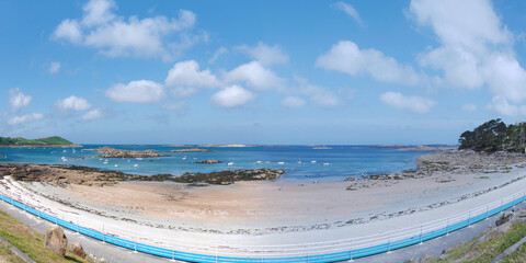 Wall Mural - Magnifique vue sur la côte de granit rose à Trébeurden - Bretagne France