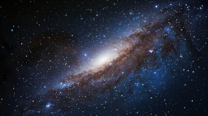 Wall Mural - Cosmic Beauty: Stunning Andromeda Galaxy Illuminating the Night Sky