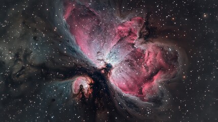 Wall Mural - Cosmic Beauty Unveiled: Enchanting View of the Trifid Nebulaâ€™s Intriguing Sections