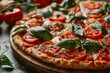 © Sandu - Margherita Pizza with Fresh Basil and Tomatoes