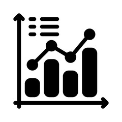 bar chart glyph icon