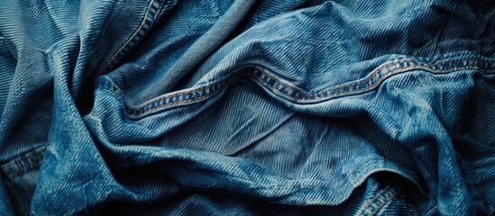 Poster - Background of denim jeans with copy space image