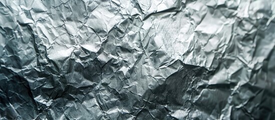 Poster - Japanese paper s silver texture shown in a copy space image