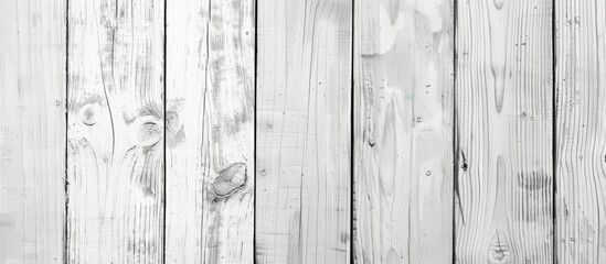 Poster - White wooden texture painted as a backdrop with copy space image