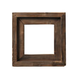 © JR-50 - Rustic wooden picture frame with a square shape, perfect for displaying photos or artwork, adding a touch of vintage charm to any decor.