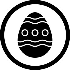 Poster - Easter Glyph Black Icon