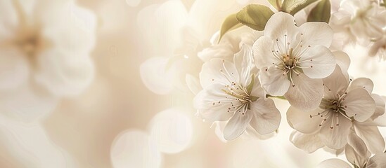 Aufkleber - Neutral background with a floral design ideal for sympathy condolences funeral or somber greeting cards providing ample copy space for personal messages