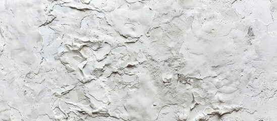 Fototapete - Cement wall background with a white polish mortar texture ideal for adding text or graphics with copy space image