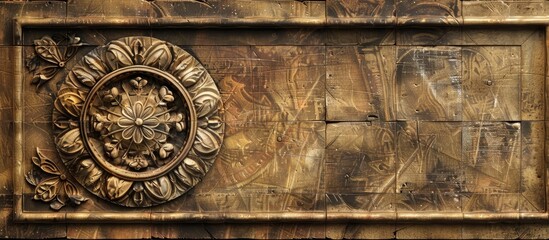 Aufkleber - Ancient floor ornament with copy space image