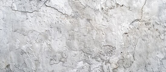 Canvas Print - Cement wall background with a textured gray and white polish suitable for copy space image