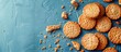 © vxnaghiyev - Crushed sugary biscuits on a detailed copy space image