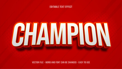 Poster - Champion editable text effect