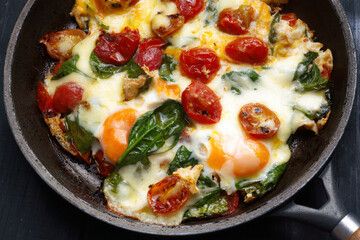 Poster - healthy breakfast skillet eggs