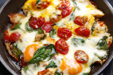 Poster - healthy breakfast skillet eggs