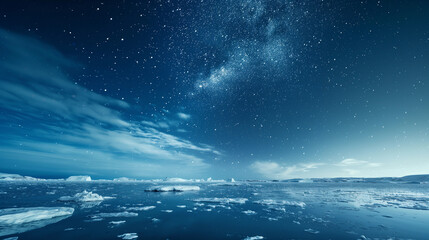 Wall Mural - A beautiful night sky with a large amount of stars