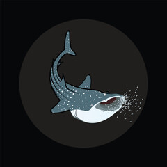 Sticker - SHARK WHALE BIG FISH LOGO