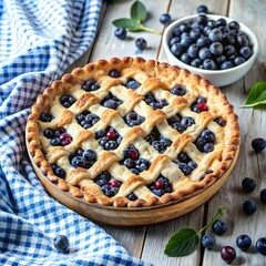 Wall Mural - blueberry pie 