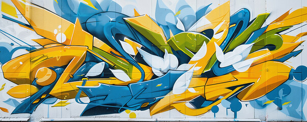 Poster - graffiti in cartoon anime style