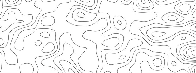 Fototapete - Abstract Topographic Map Seamless Pattern. opographic map and landscape terrain texture grid. Geographic contour map and topographic contours map background. 