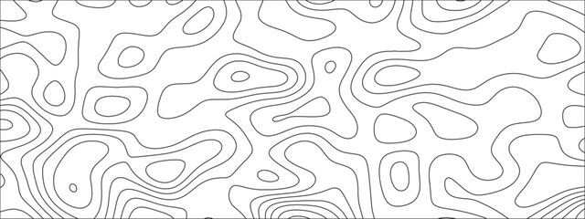 Fototapete - Abstract Topographic Map Seamless Pattern. opographic map and landscape terrain texture grid. Geographic contour map and topographic contours map background. 