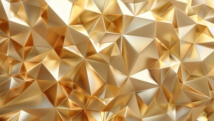 Poster - 3d illustration of abstract triangular surface with futuristic polygon shape. Minimalistic poster design for branding, banners, placards, and covers.