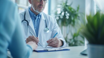 Wall Mural - The doctor and patient's discussion