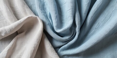 linen fabric in pastel colors