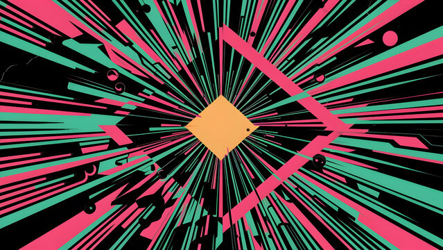 Abstract Chaos Neo Brutal Order A Visual Symphony