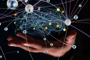 Wall Mural - organization chart team concept networking business