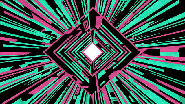 Striking Shapes Intertwine A Neo Brutal Web