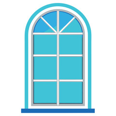Poster - a window on the facade of a house or apartment building
