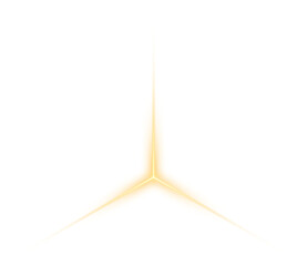 Poster - Gold Glow Star. Light glowing effect. Transparent Sun rays