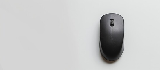 Fototapete - White background with copy space image featuring an isolated PC mouse