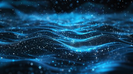 Poster - the flow of digital information. the concept of global connection. the technology futuristic backgro