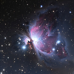 Wall Mural - Orion Nebula  galaxy on the night sky.