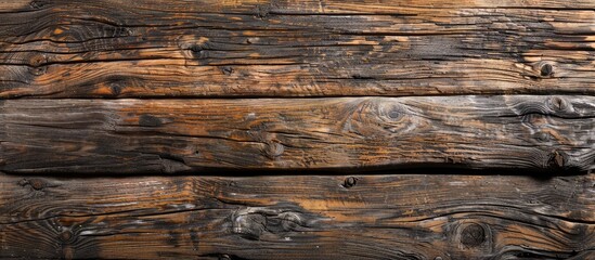 Poster - A weathered wooden plank serves as a rustic backdrop for any setting be it a table floor or any space where one might need a versatile copy space image