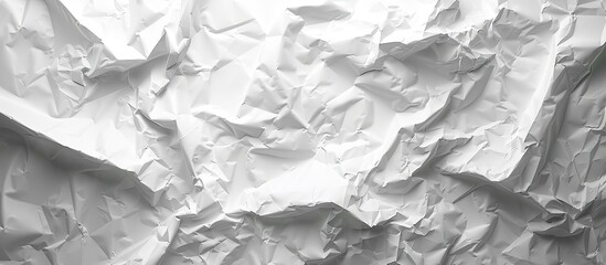 Poster - abstract set design backdrop of crumpled white paper providing copy space image