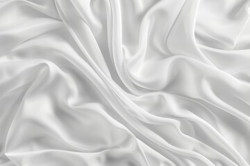 Poster - A blurry white soft fabric texture background