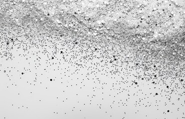 Poster - an abstract background with a silver texture and a noise texture.