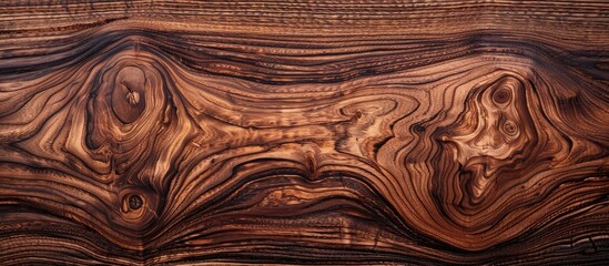 Sticker - Detailed close up of a solid dark wood texture background with copy space image