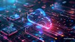 © Georgii - High-tech digital background illustrating cloud computing and microchips
