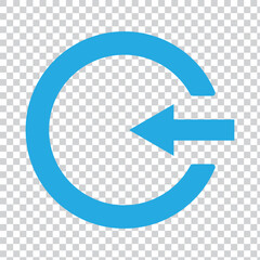 Poster - Logout icon.Vector logout Icon template black color editable. log out Icon symbol Flat vector illustration for graphic and web design.