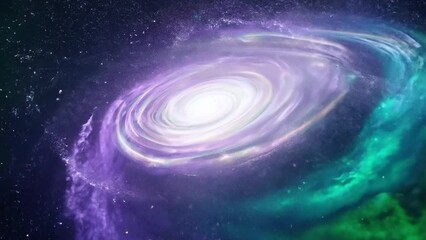 Poster - Spiral Galaxy in Deep Space Generative AI