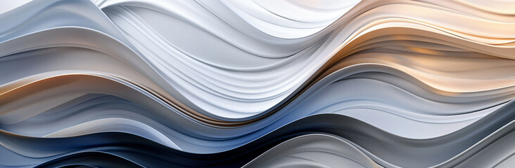 Poster - 
Abstract wavy lines background with muted colors and fluid shapes, creating an elegant design for artistic projects or digital backgrounds.