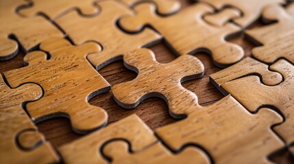Wall Mural - a close up of a puzzle piece