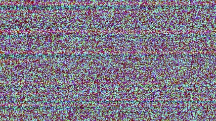 Poster - Old Retro TV - Static tv abstract noise caused by bad signal reception. Loop animation